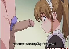 Hentai wench dildoed their way..