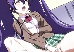 Hentai schoolgirl masturbated